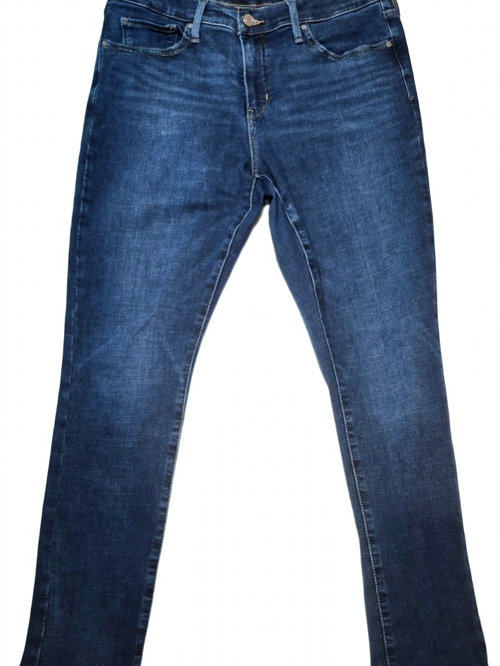 Levi's Dark Blue Skinny Jeans with Fading